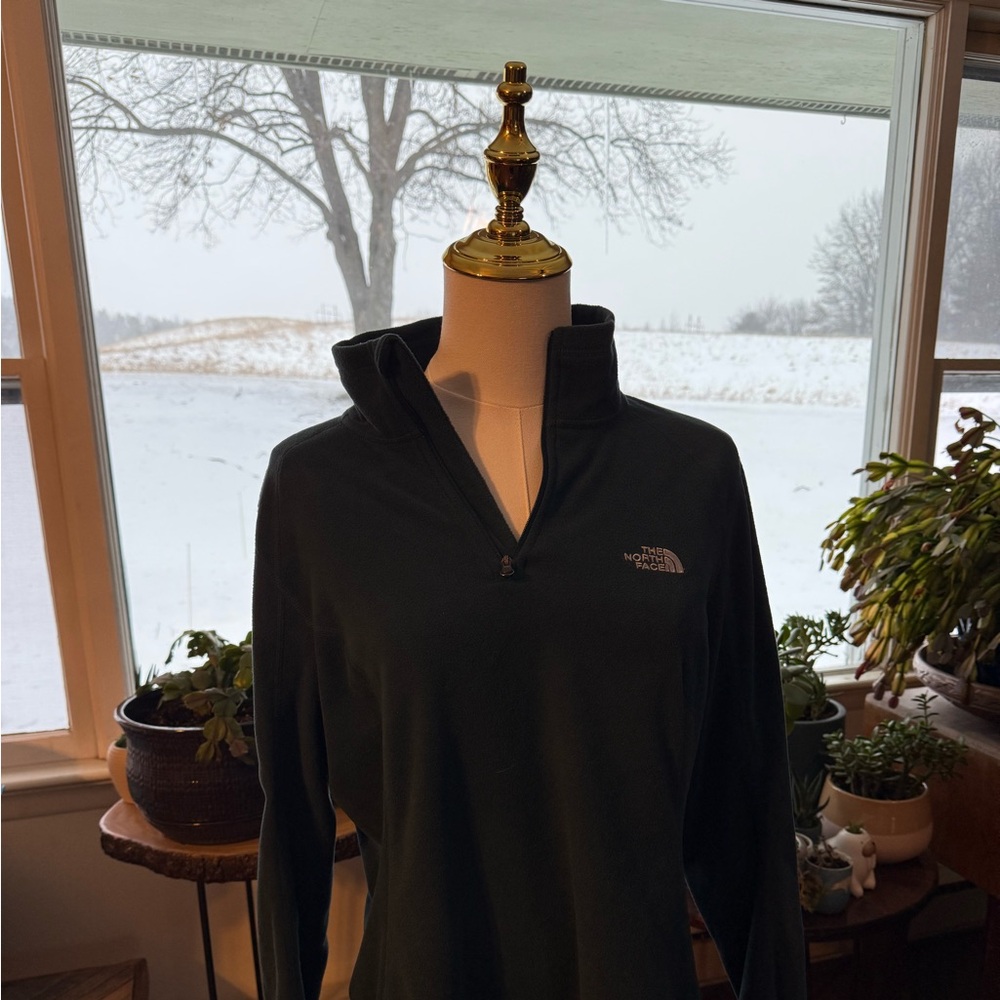 Teal Northface 3/4 zip up